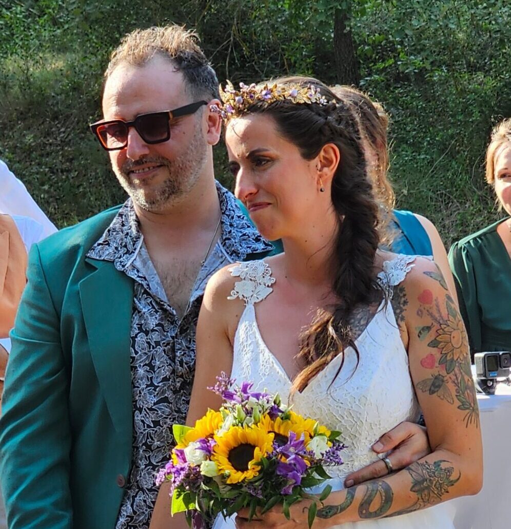 mariage bohème au château de l'Orangerie à Touloubre, en Provence